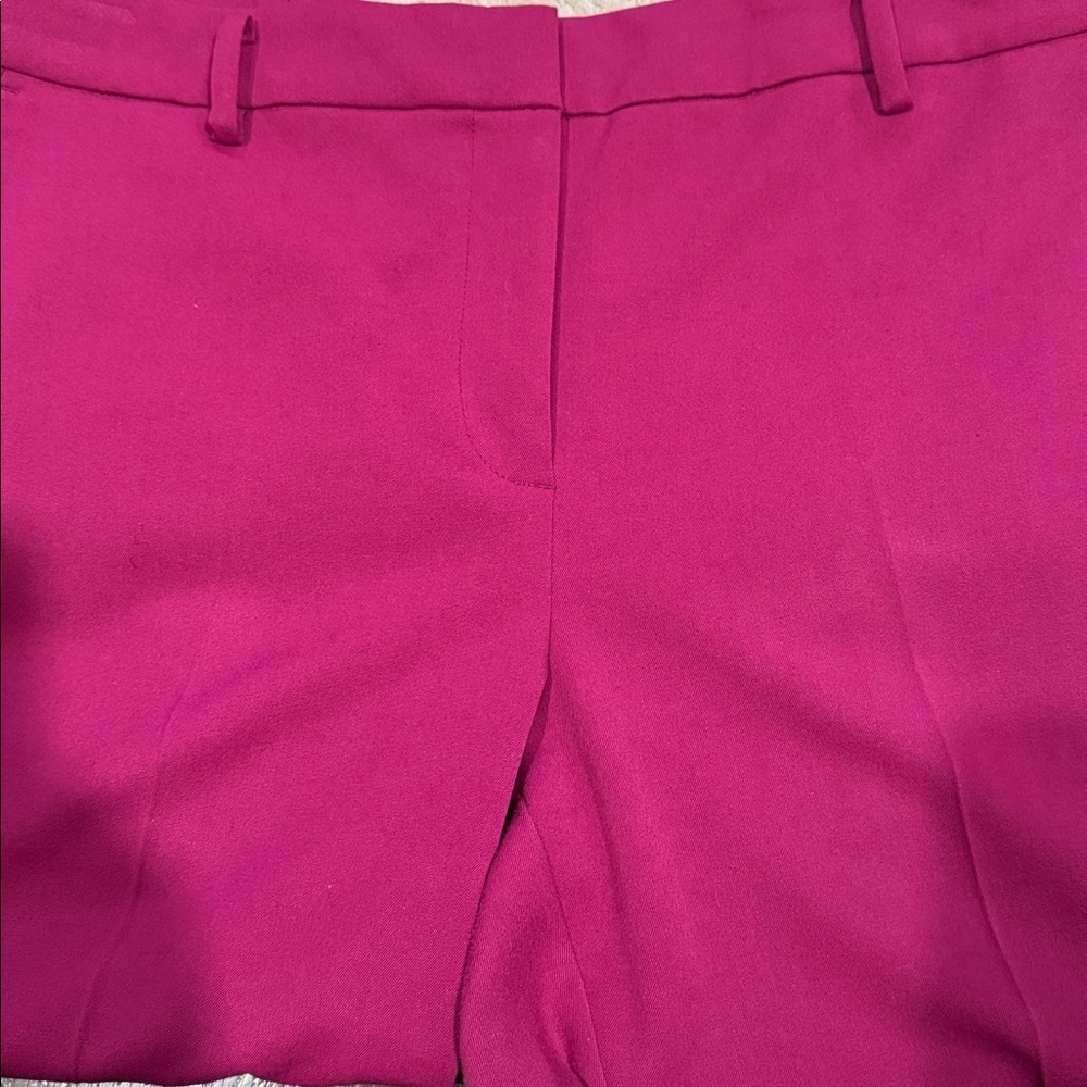 LOFT The Devlin Slim Fuchsia Dress Pants Size 14 - Picture 5 of 9